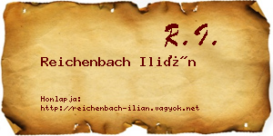 Reichenbach Ilián névjegykártya